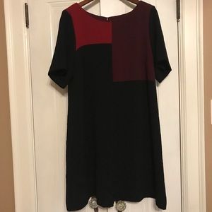 JULIAN TAYLOR Color block dress